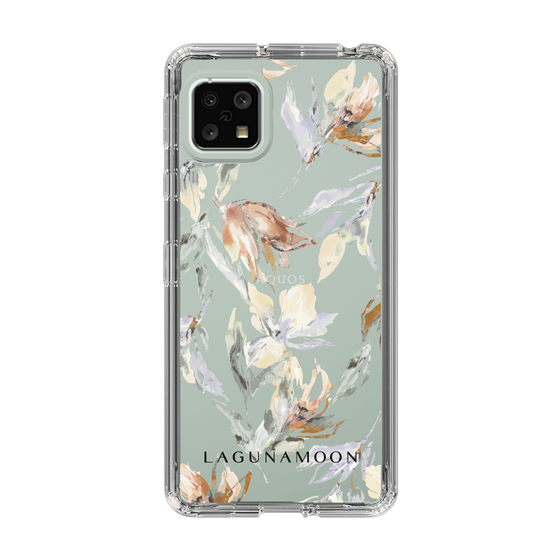 Slim Protection Case［ LAGUNAMOON - NuanceFlower - Clear ］