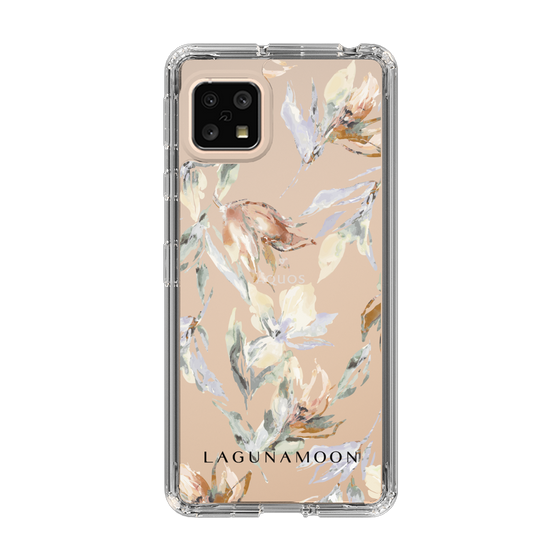 Slim Protection Case［ LAGUNAMOON - NuanceFlower - Clear ］