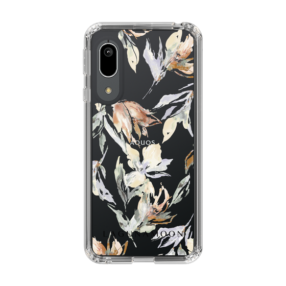 Slim Protection Case［ LAGUNAMOON - NuanceFlower - Clear ］