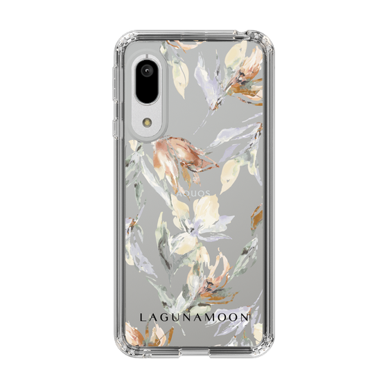 Slim Protection Case［ LAGUNAMOON - NuanceFlower - Clear ］