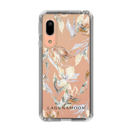 Slim Protection Case［ LAGUNAMOON - NuanceFlower - Clear ］