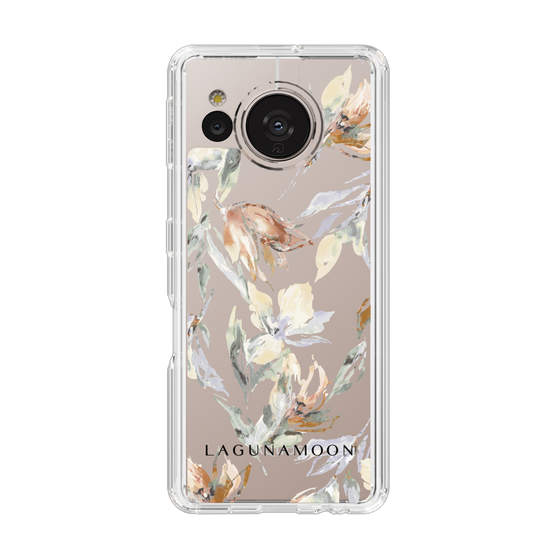 Slim Protection Case［ LAGUNAMOON - NuanceFlower - Clear ］