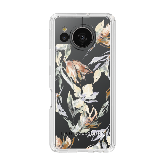 Slim Protection Case［ LAGUNAMOON - NuanceFlower - Clear ］
