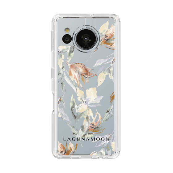 Slim Protection Case［ LAGUNAMOON - NuanceFlower - Clear ］