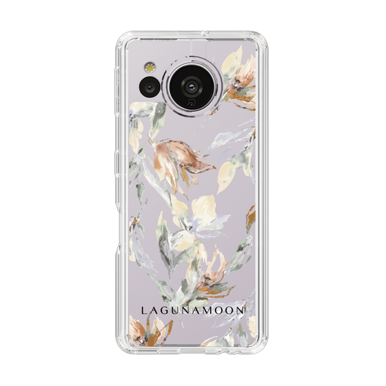 Slim Protection Case［ LAGUNAMOON - NuanceFlower - Clear ］