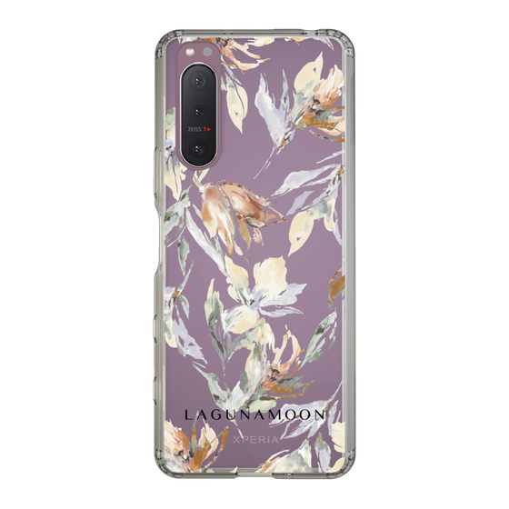 Slim Protection Case［ LAGUNAMOON - NuanceFlower - Clear ］