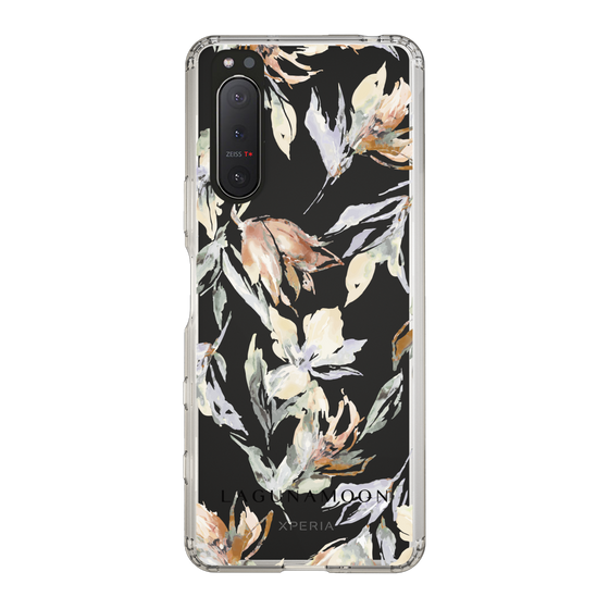 Slim Protection Case［ LAGUNAMOON - NuanceFlower - Clear ］