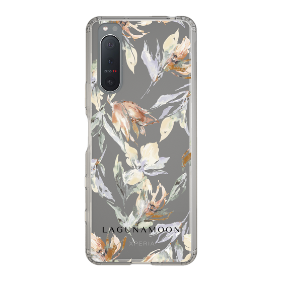 Slim Protection Case［ LAGUNAMOON - NuanceFlower - Clear ］