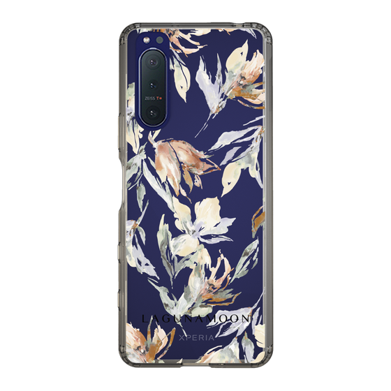 Slim Protection Case［ LAGUNAMOON - NuanceFlower - Clear ］