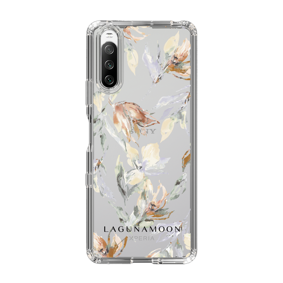 Slim Protection Case［ LAGUNAMOON - NuanceFlower - Clear ］
