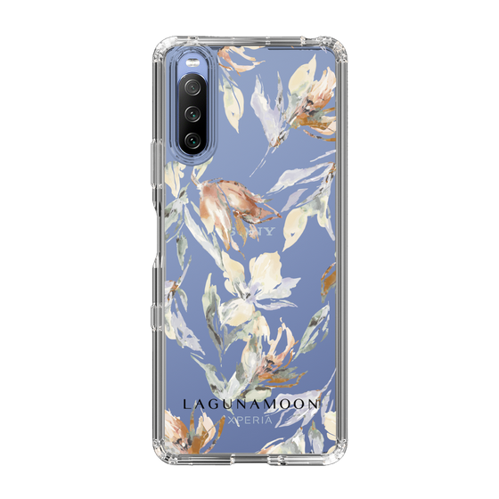 Slim Protection Case［ LAGUNAMOON - NuanceFlower - Clear ］