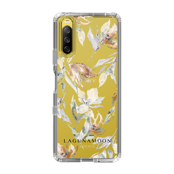 Slim Protection Case［ LAGUNAMOON - NuanceFlower - Clear ］