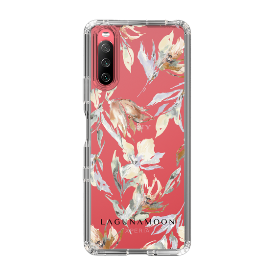 Slim Protection Case［ LAGUNAMOON - NuanceFlower - Clear ］