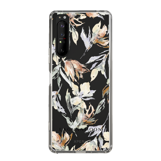 Slim Protection Case［ LAGUNAMOON - NuanceFlower - Clear ］