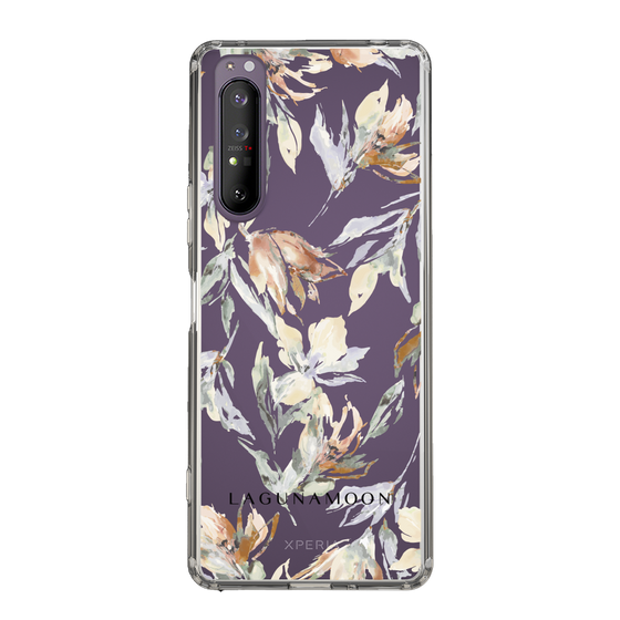 Slim Protection Case［ LAGUNAMOON - NuanceFlower - Clear ］