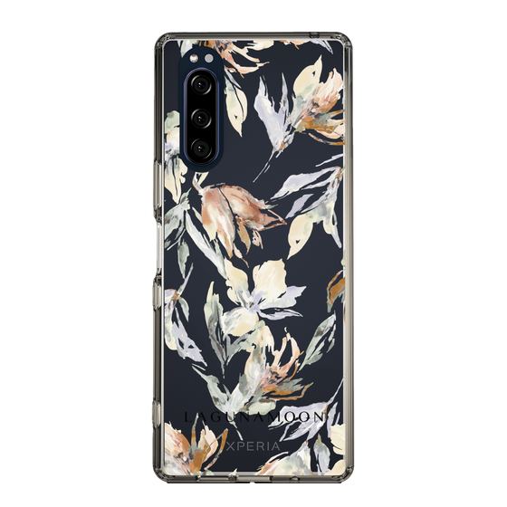 Slim Protection Case［ LAGUNAMOON - NuanceFlower - Clear ］