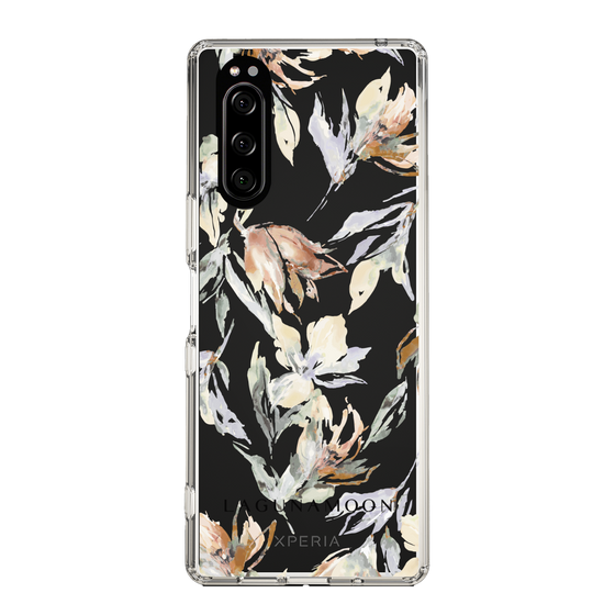 Slim Protection Case［ LAGUNAMOON - NuanceFlower - Clear ］