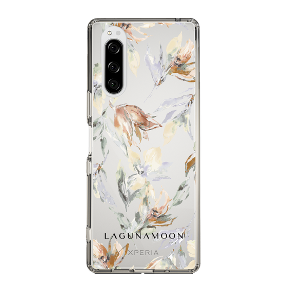 Slim Protection Case［ LAGUNAMOON - NuanceFlower - Clear ］