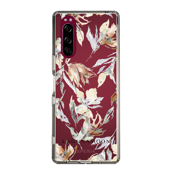 Slim Protection Case［ LAGUNAMOON - NuanceFlower - Clear ］