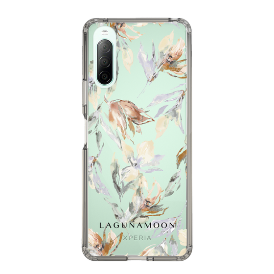 Slim Protection Case［ LAGUNAMOON - NuanceFlower - Clear ］