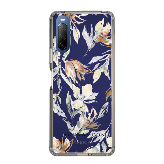 Slim Protection Case［ LAGUNAMOON - NuanceFlower - Clear ］