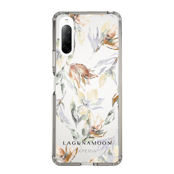 Slim Protection Case［ LAGUNAMOON - NuanceFlower - Clear ］
