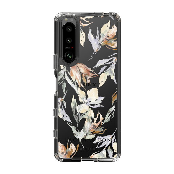 Slim Protection Case［ LAGUNAMOON - NuanceFlower - Clear ］