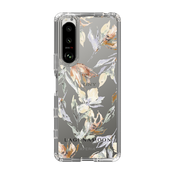 Slim Protection Case［ LAGUNAMOON - NuanceFlower - Clear ］