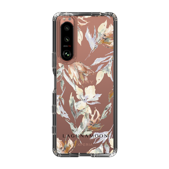 Slim Protection Case［ LAGUNAMOON - NuanceFlower - Clear ］