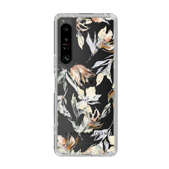 Slim Protection Case［ LAGUNAMOON - NuanceFlower - Clear ］