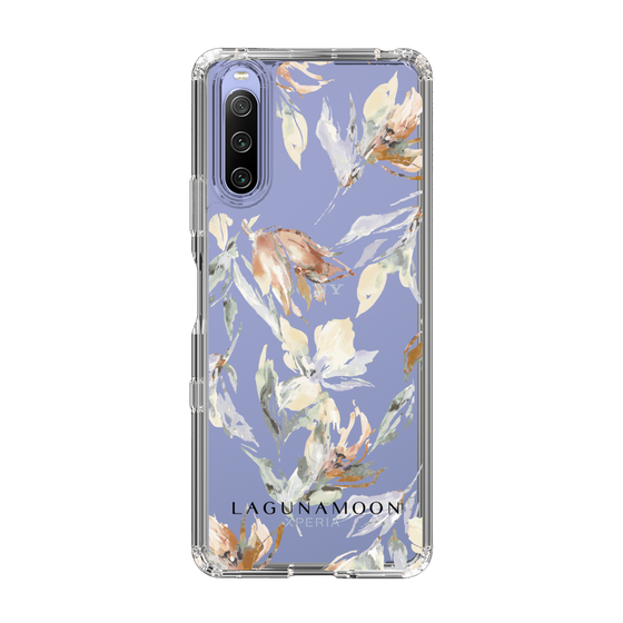 Slim Protection Case［ LAGUNAMOON - NuanceFlower - Clear ］