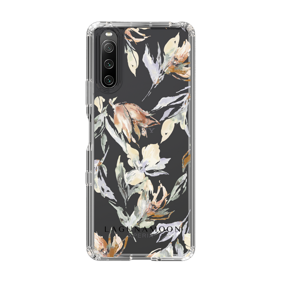 Slim Protection Case［ LAGUNAMOON - NuanceFlower - Clear ］