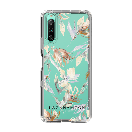 Slim Protection Case［ LAGUNAMOON - NuanceFlower - Clear ］