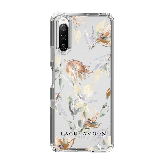 Slim Protection Case［ LAGUNAMOON - NuanceFlower - Clear ］