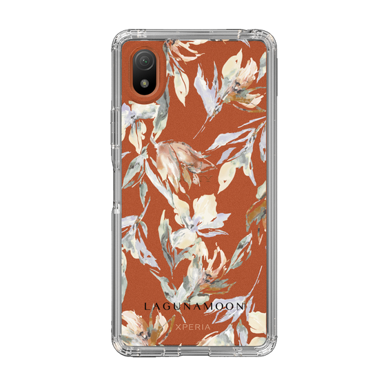 Slim Protection Case［ LAGUNAMOON - NuanceFlower - Clear ］