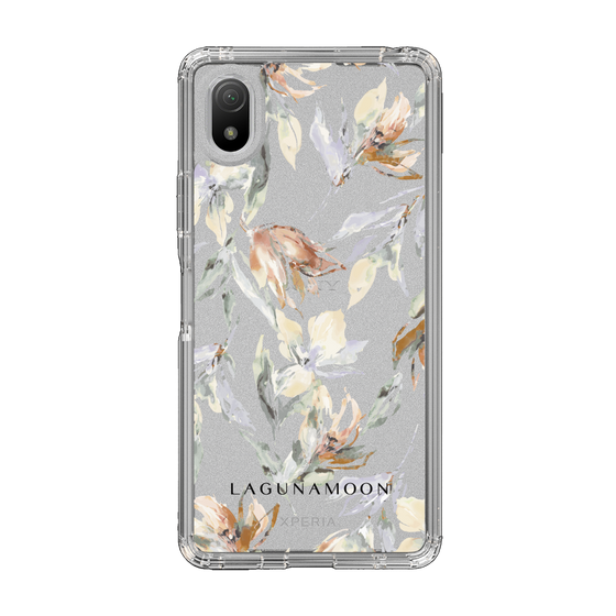 Slim Protection Case［ LAGUNAMOON - NuanceFlower - Clear ］