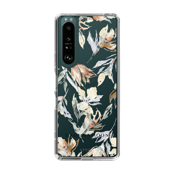 Slim Protection Case［ LAGUNAMOON - NuanceFlower - Clear ］