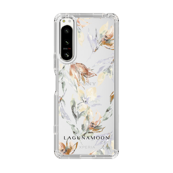 Slim Protection Case［ LAGUNAMOON - NuanceFlower - Clear ］