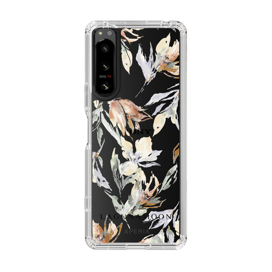 Slim Protection Case［ LAGUNAMOON - NuanceFlower - Clear ］