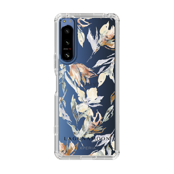 Slim Protection Case［ LAGUNAMOON - NuanceFlower - Clear ］