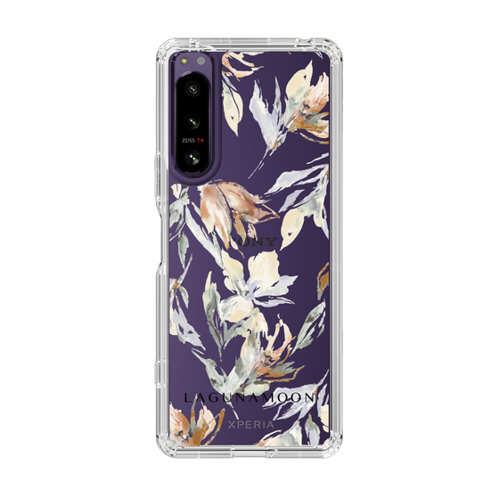 Slim Protection Case［ LAGUNAMOON - NuanceFlower - Clear ］