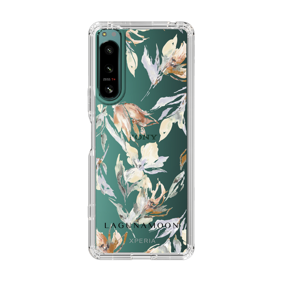 Slim Protection Case［ LAGUNAMOON - NuanceFlower - Clear ］