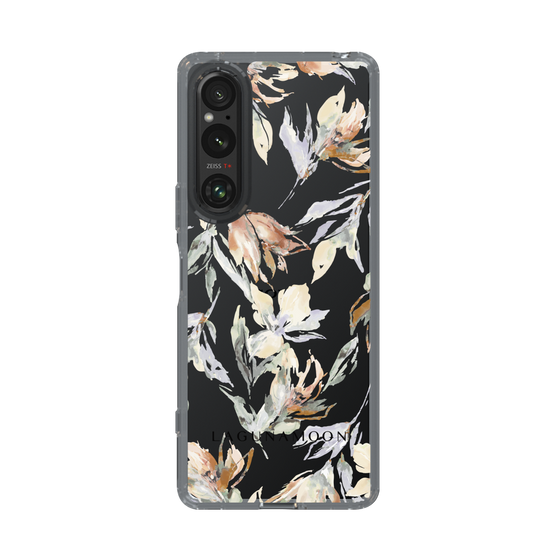 Slim Protection Case［ LAGUNAMOON - NuanceFlower - Clear ］