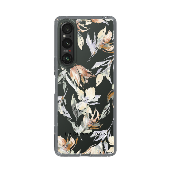 Slim Protection Case［ LAGUNAMOON - NuanceFlower - Clear ］