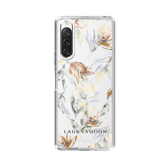 Slim Protection Case［ LAGUNAMOON - NuanceFlower - Clear ］