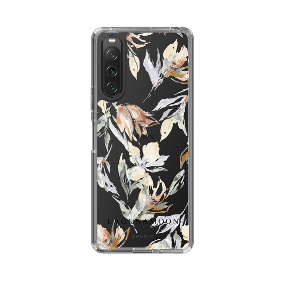 Slim Protection Case［ LAGUNAMOON - NuanceFlower - Clear ］