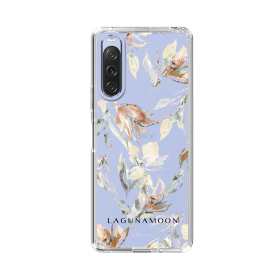 Slim Protection Case［ LAGUNAMOON - NuanceFlower - Clear ］