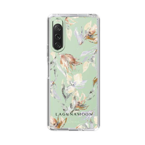 Slim Protection Case［ LAGUNAMOON - NuanceFlower - Clear ］