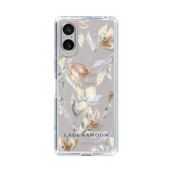 Slim Protection Case［ LAGUNAMOON - NuanceFlower - Clear ］