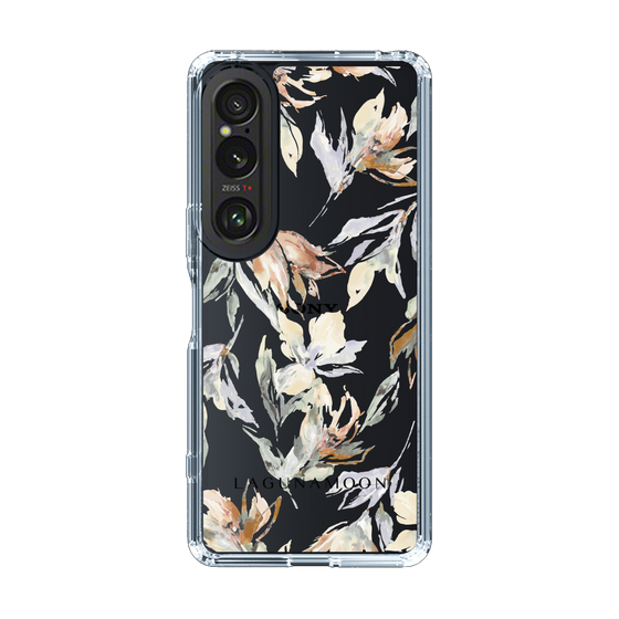 Slim Protection Case［ LAGUNAMOON - NuanceFlower - Clear ］